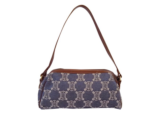 Céline Handbags Blue Cloth  ref.58127