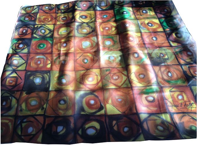 Autre Marque Jacques Fath Collector Sciarpa Multicolore 