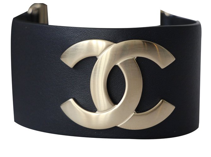 Chanel Ultra Navy blue Leather  ref.58149