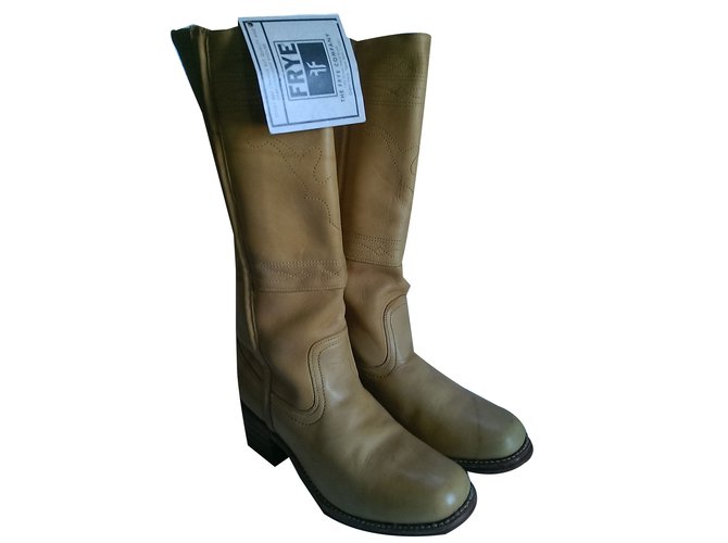Frye Campus 14 L Yellow Leather  ref.58165