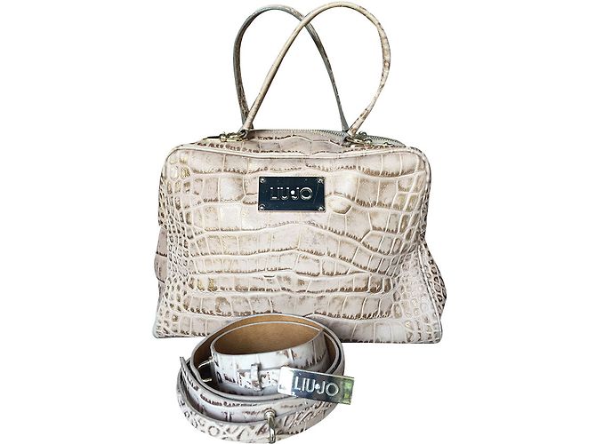 Bolsa de mão Liu.Jo em couro bege