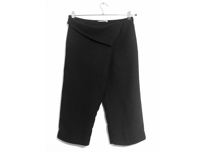 Jil Sander Shorts aus schwarzem Krepp