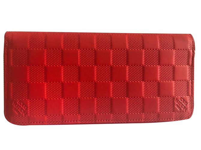 Louis Vuitton zippy Vertical Organizer Coral Leather  ref.58284