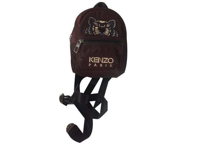 Kenzo Backpack Dark red Polyester  ref.58334
