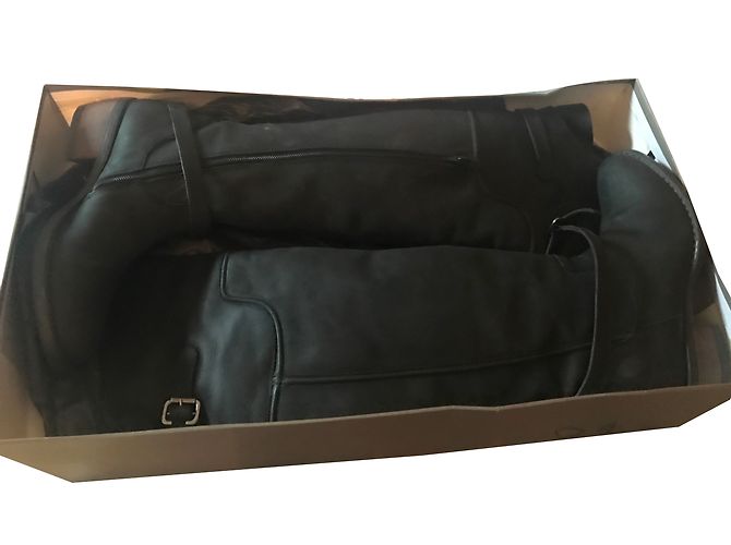 Autre Marque Botas Lundi Bleu de nubuck negro