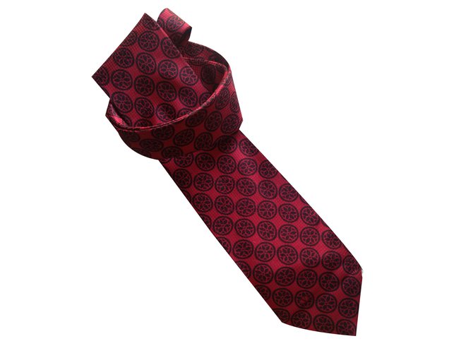 Valentino Krawatten Rot Seide  ref.58416