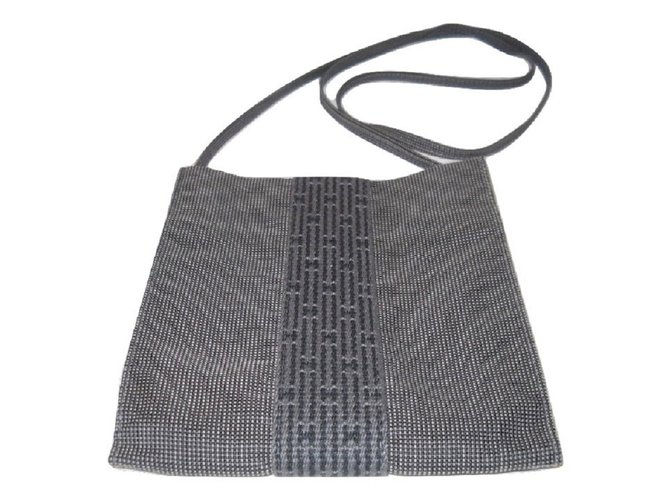 Hermès Bags Briefcases Grey Nylon  ref.58417