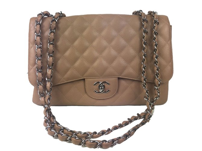 Timeless Chanel Handbags Caramel Leather  ref.58423
