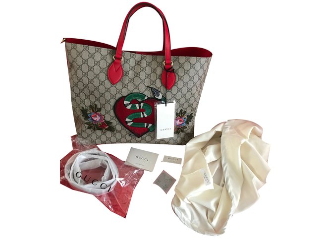 Gucci Edición limitada Soft GG Supreme Tote Bag - ¡A estrenar con etiquetas! Beige Lienzo  ref.58453