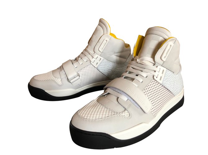 Louis Vuitton Sneakers White Leather  ref.58468