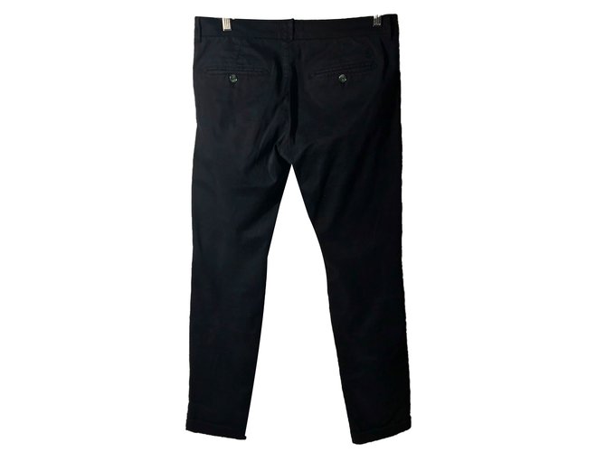 Massimo Dutti Pantalons Coton Bleu  ref.58515