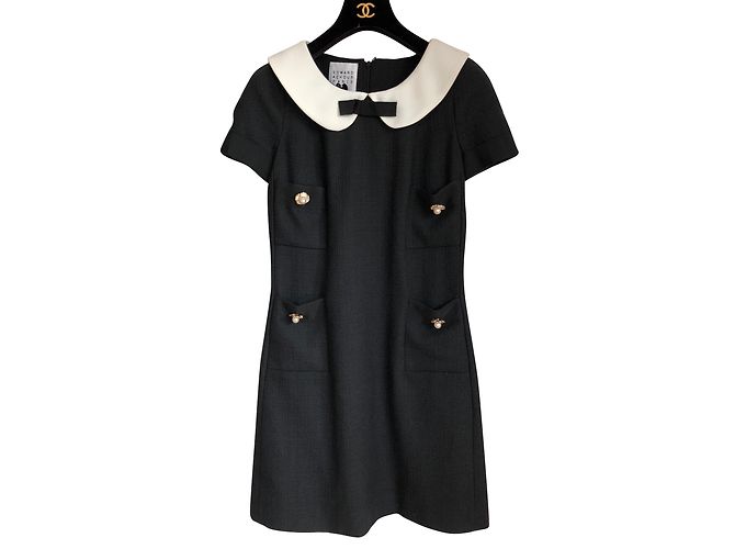 Edward Achour Vestidos Negro