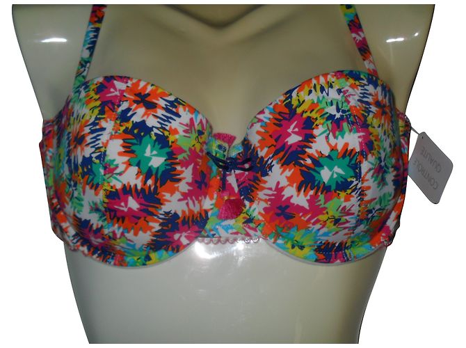 Autre Marque Sujetador Charlott Pop and Fun de encaje estampado cebra Estampado de cebra