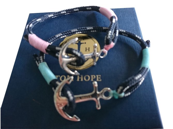 Autre Marque Bracelets Tom Hope Argent Bleu  ref.58885