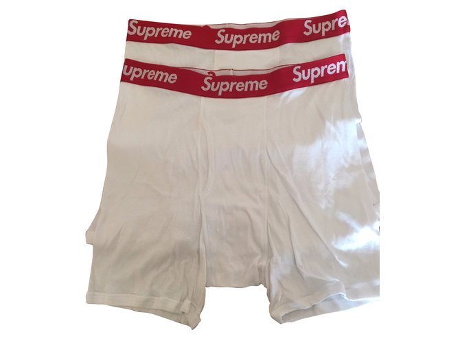Autre Marque Brand new Supreme pants underwear White Cotton  ref.58952