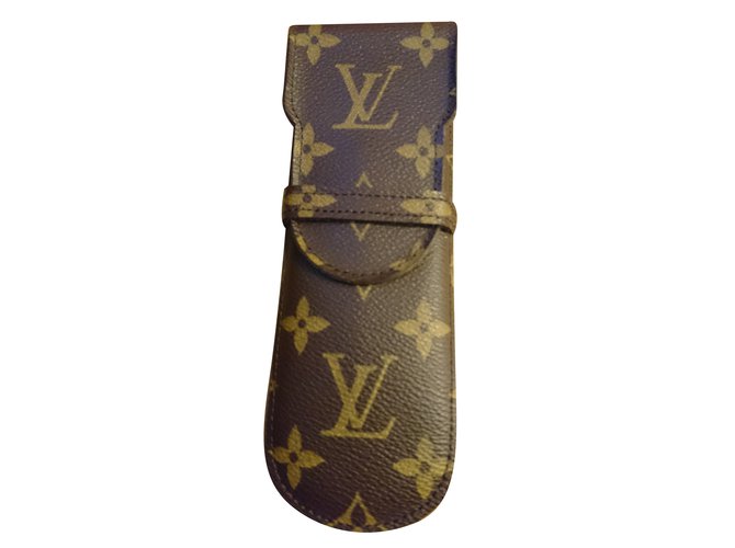 Louis Vuitton Etui Stylos Monogram M62990 Marron  ref.58991