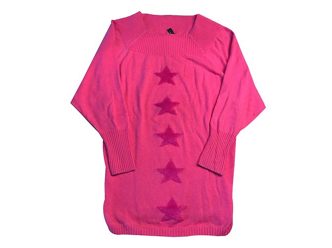 Fendi Strickpullover Rosa Wolle Pink 