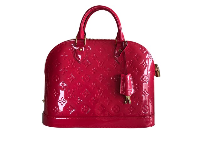 Louis Vuitton Alma Pink Patent leather  ref.59116