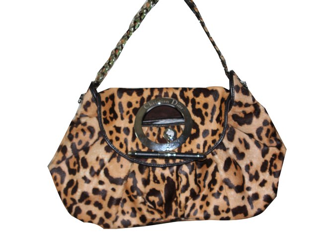 Christian Dior Borse Stampa leopardo  ref.59125