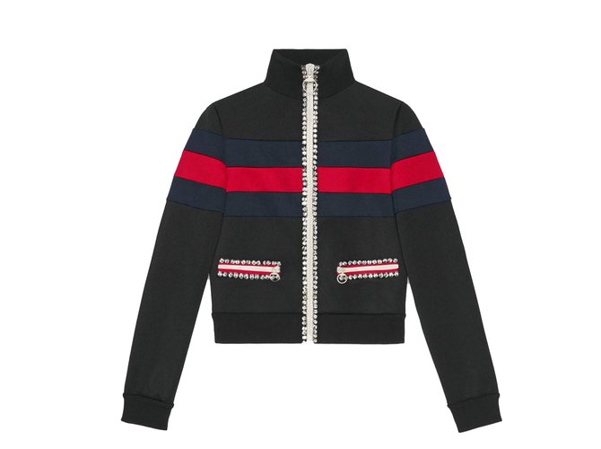 Gucci Jackets Black Polyester  ref.59212
