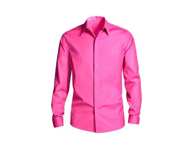 Versace For H&M Versace para h & m nueva camisa de hombre. Rosa Algodón  ref.59217