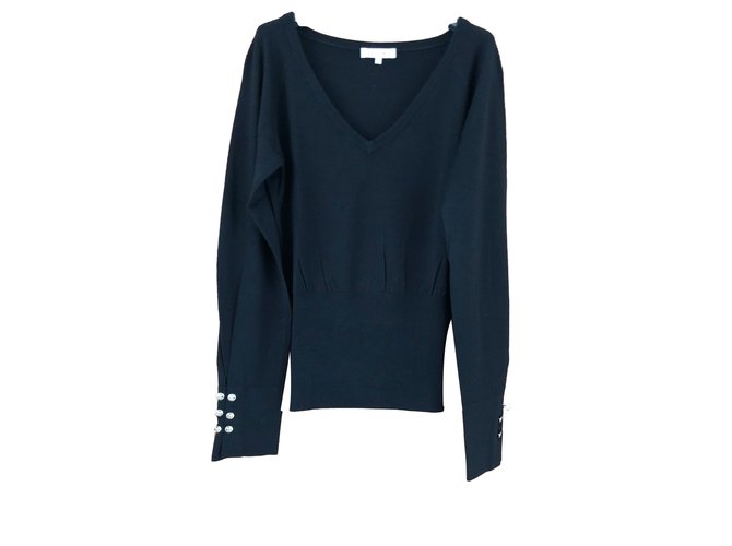 Céline Knitwear Black Wool  ref.59310