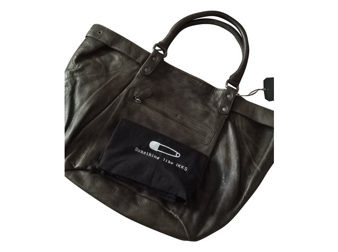 Ikks Handbags Green Leather  ref.59317