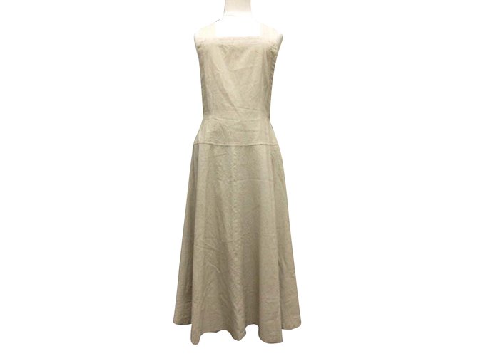 Comme Des Garcons Wool Maxi Dress Beige  ref.59387