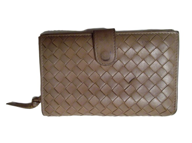Bottega Veneta Wallets Beige Leather  ref.59402