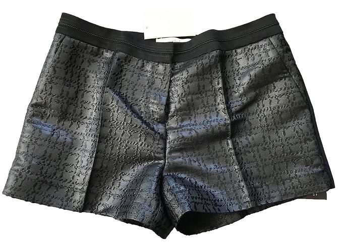 Vanessa Bruno Athe Shorts Dunkelgrau Polyester Anthrazitgrau