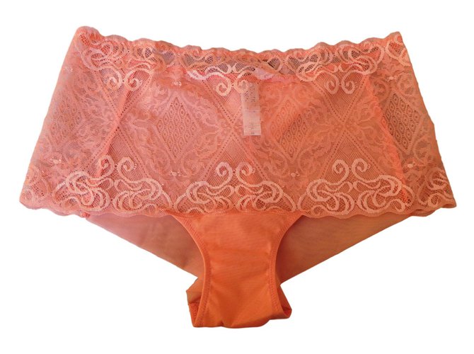 La Perla shorty en dentelle Orange  ref.59438