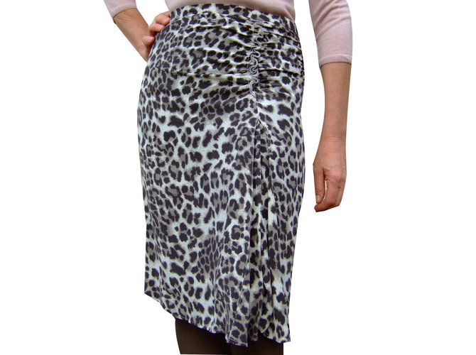 Gerard Darel Skirts Leopard print Silk  ref.59506
