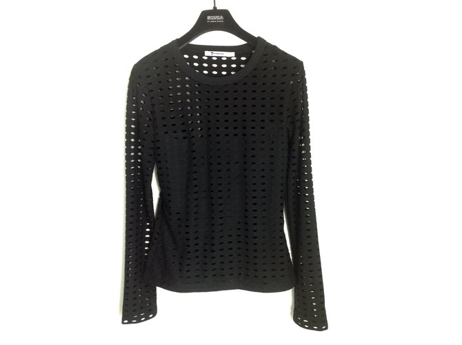 T By Alexander Wang Tops Polyester Rayon Noir  ref.59512