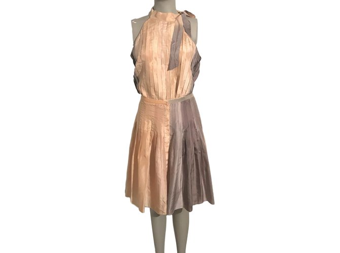 Massimo Dutti Skirt suit Multiple colors Silk  ref.59521