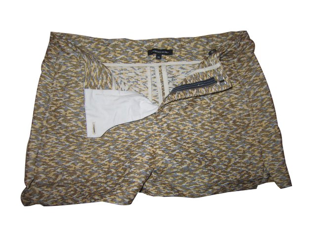 Surface To Air Pantalones cortos Beige Amarillo Algodón Poliéster  ref.59567