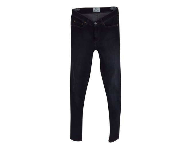 Acne Jeans Blue Cotton Elastane  ref.59629