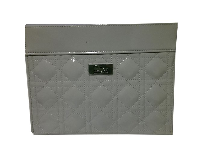 Dior Purses, wallets, cases Grey Polyester  ref.59667