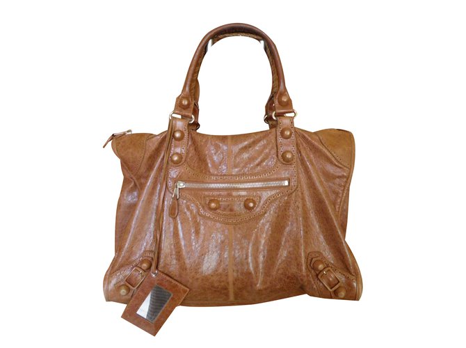 Tap malicious Thank Balenciaga weekender giant covered Brown Leather ref.59705 - Joli Closet