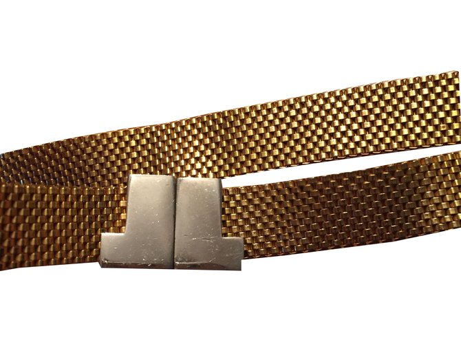 Lanvin Cinturones Dorado Metal  ref.59759