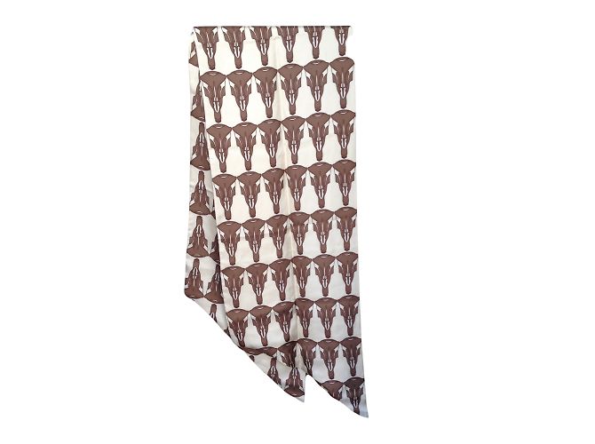 Sciarpa di seta Thomas Wylde Marrone Beige