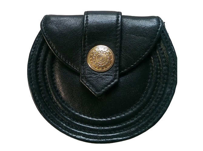 Yves Saint Laurent Purses, wallets, cases Black Leather  ref.59856