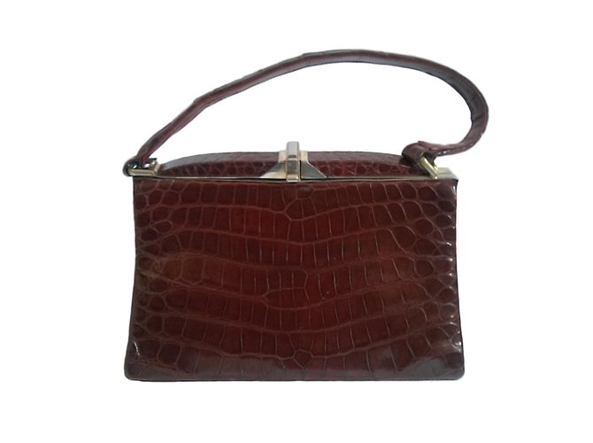 Autre Marque Handbags Dark red Exotic leather  ref.59862
