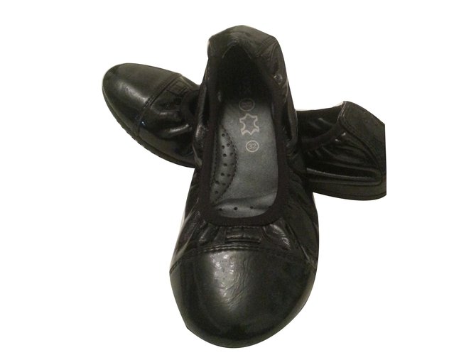 Geox Zapatillas de ballet Negro Charol  ref.59935
