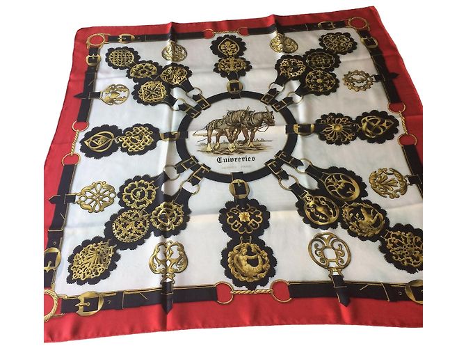 Hermès Sciarpe di seta d'epoca Multicolore