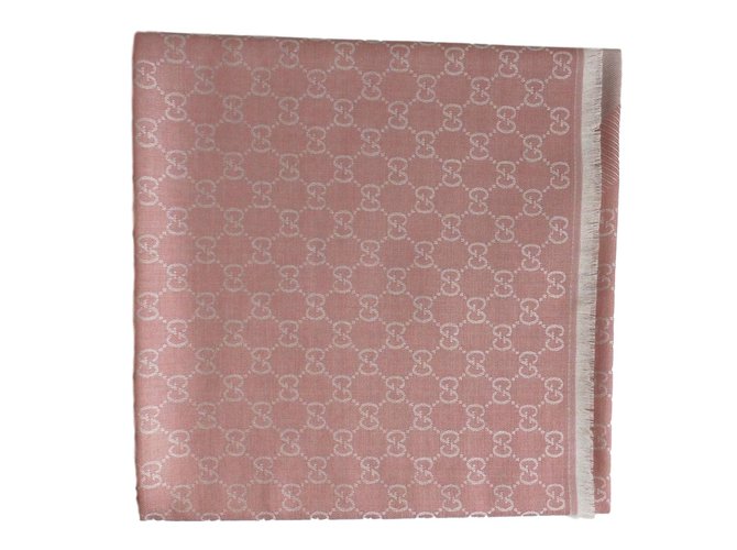 Guccissima scarf new  pink Silk Wool  ref.60012