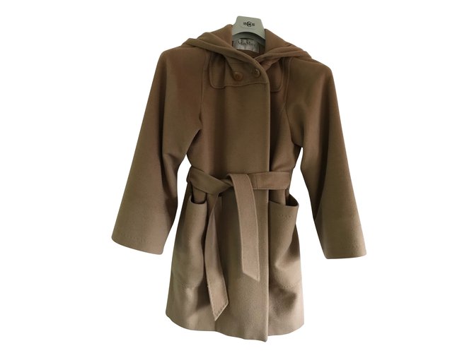 Max Mara Coats, Outerwear Brown Cashmere Wool  ref.60193