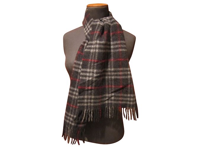 Burberry Sciarpe da uomo Grigio Lana