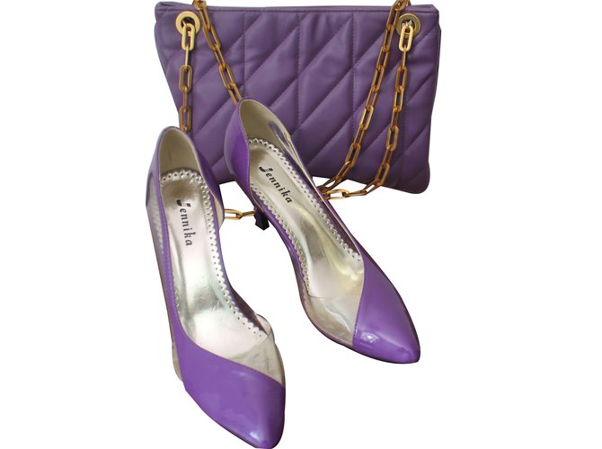 Autre Marque Jennica Heels Purple Patent leather  ref.60252