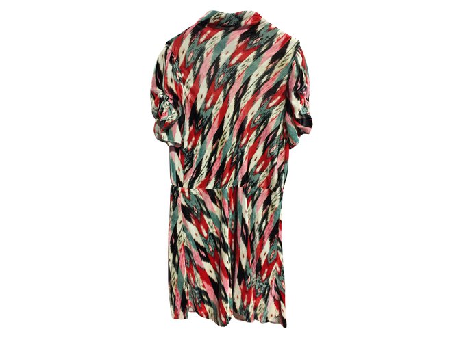 Isabel Marant Robes Soie Rayon Multicolore  ref.60269