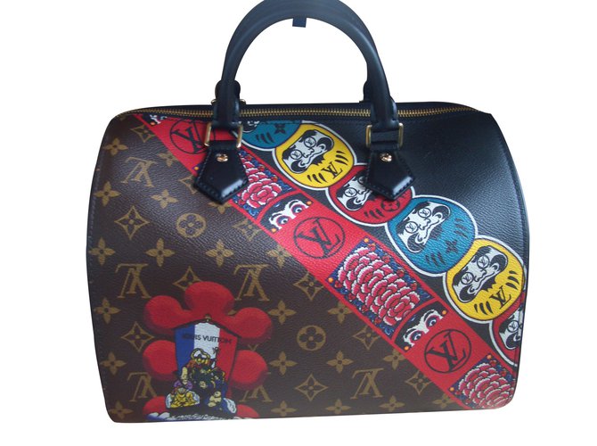 Louis Vuitton Kabuki Speedy 30 Monogram Canvas Satchel Bag